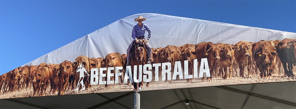 Farmbot yarded at Beef Australia